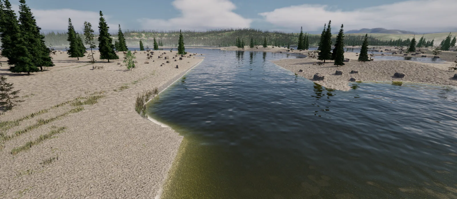 Tea-coloured lake