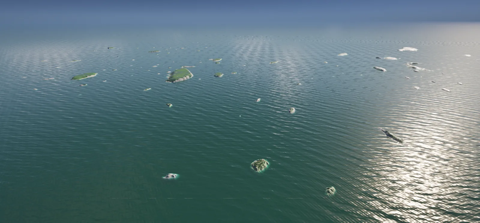 Skerries off the coast